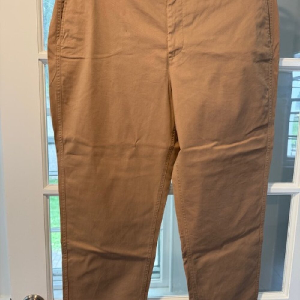 J. Crew Factory Straight Leg Pants in Tan